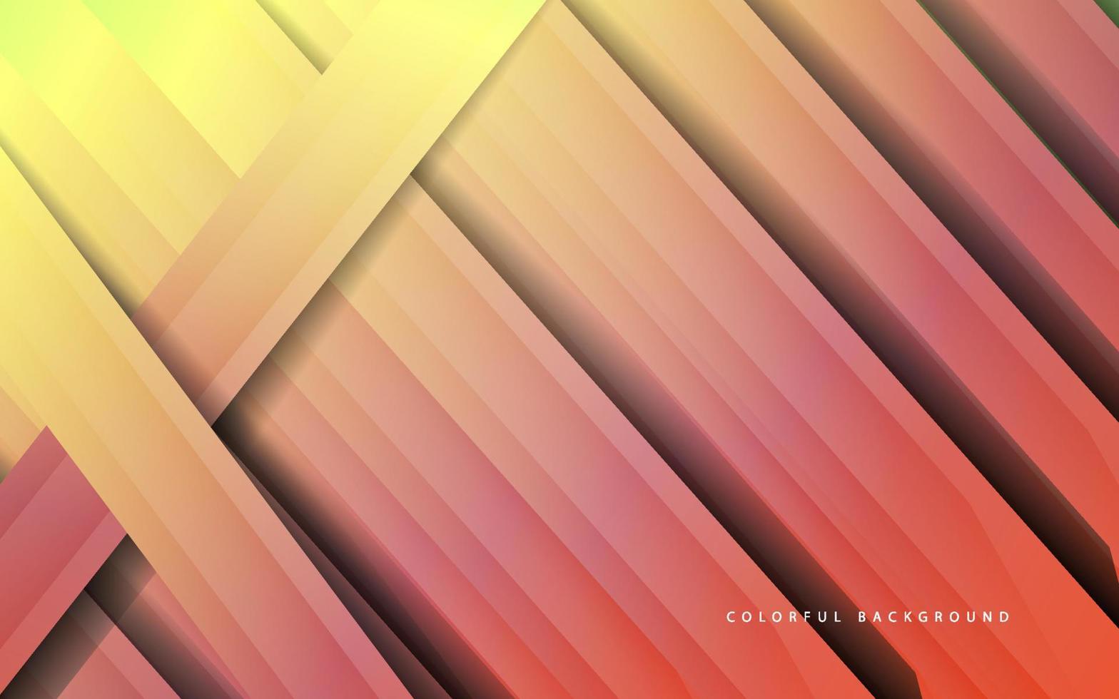 Abstract papercut multicolor background vector
