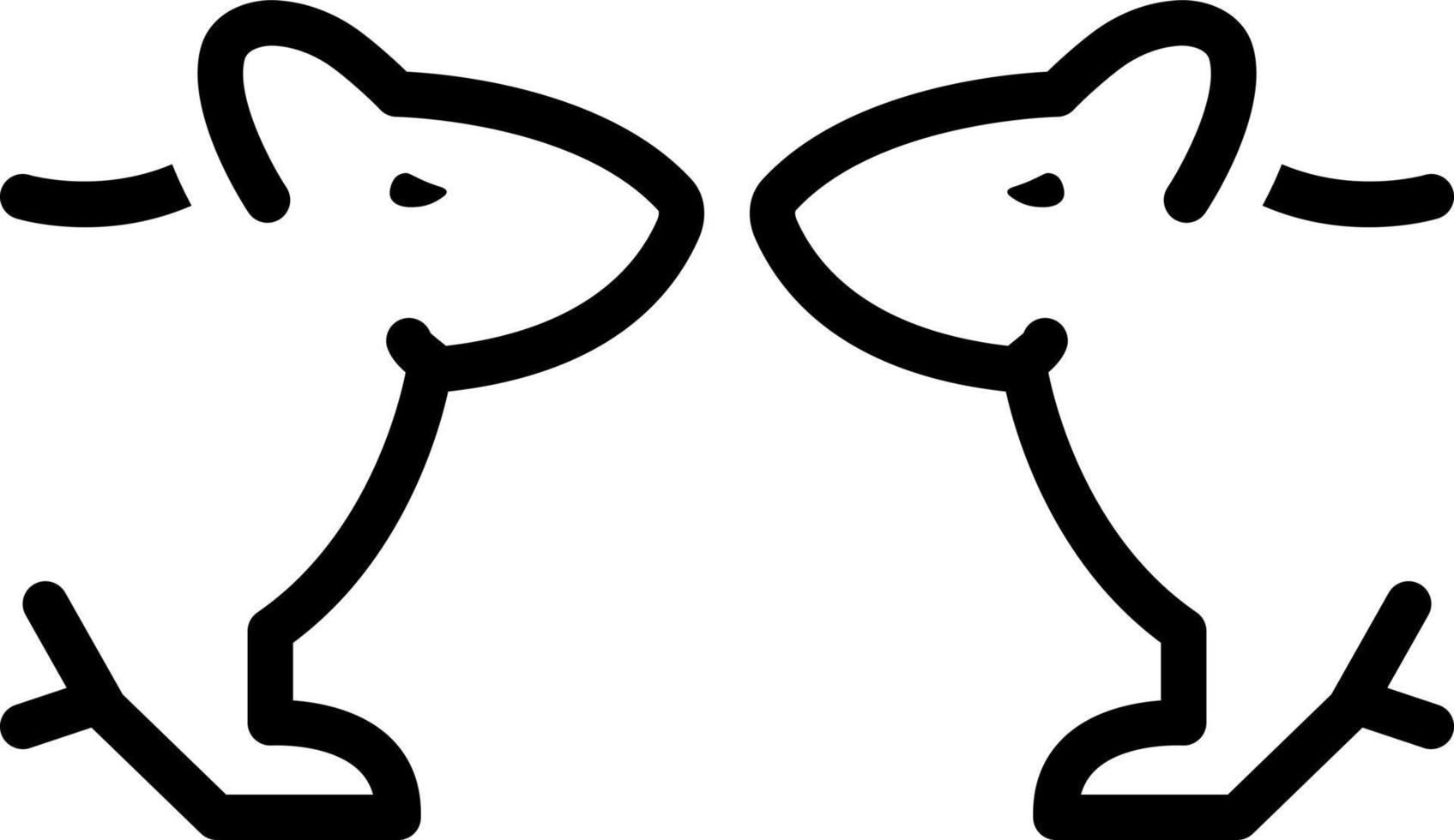 line icon for rats vector