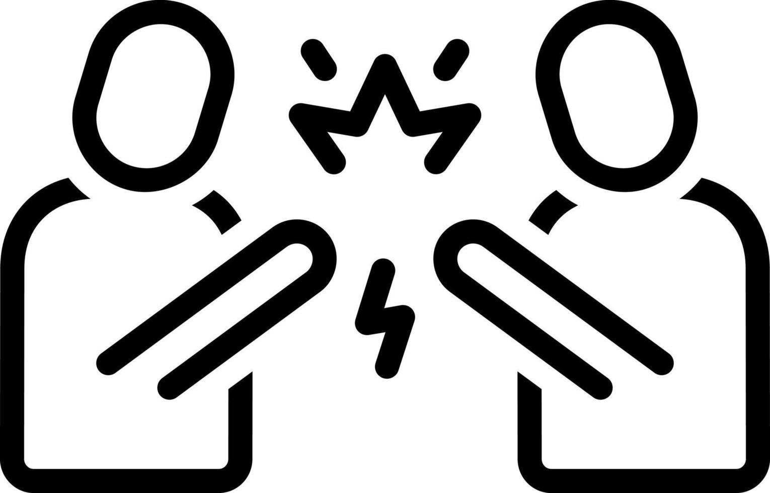 line icon for opponents vector