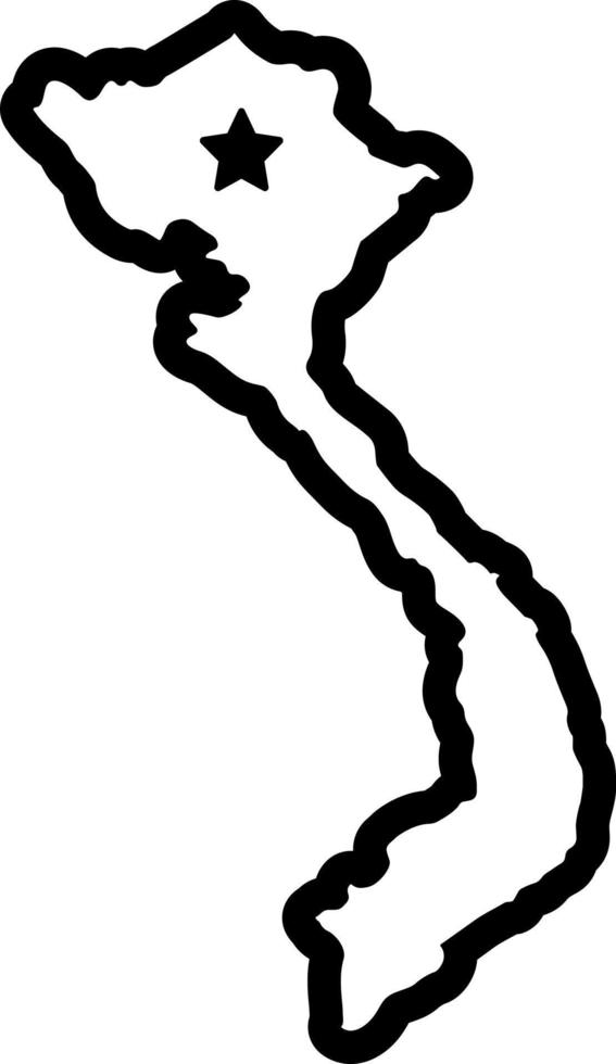 line icon for vietnam vector