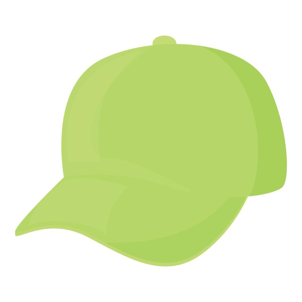 Green lime cap icon cartoon vector. Sport uniform vector