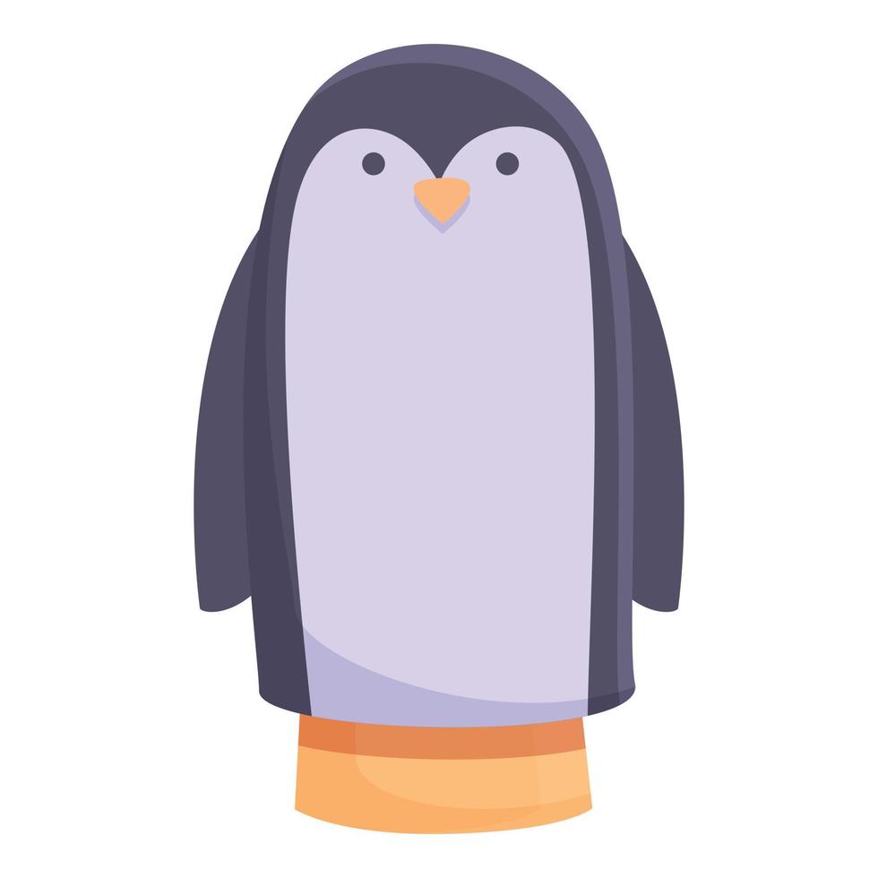 Penguin doll icon cartoon vector. Theatre show vector