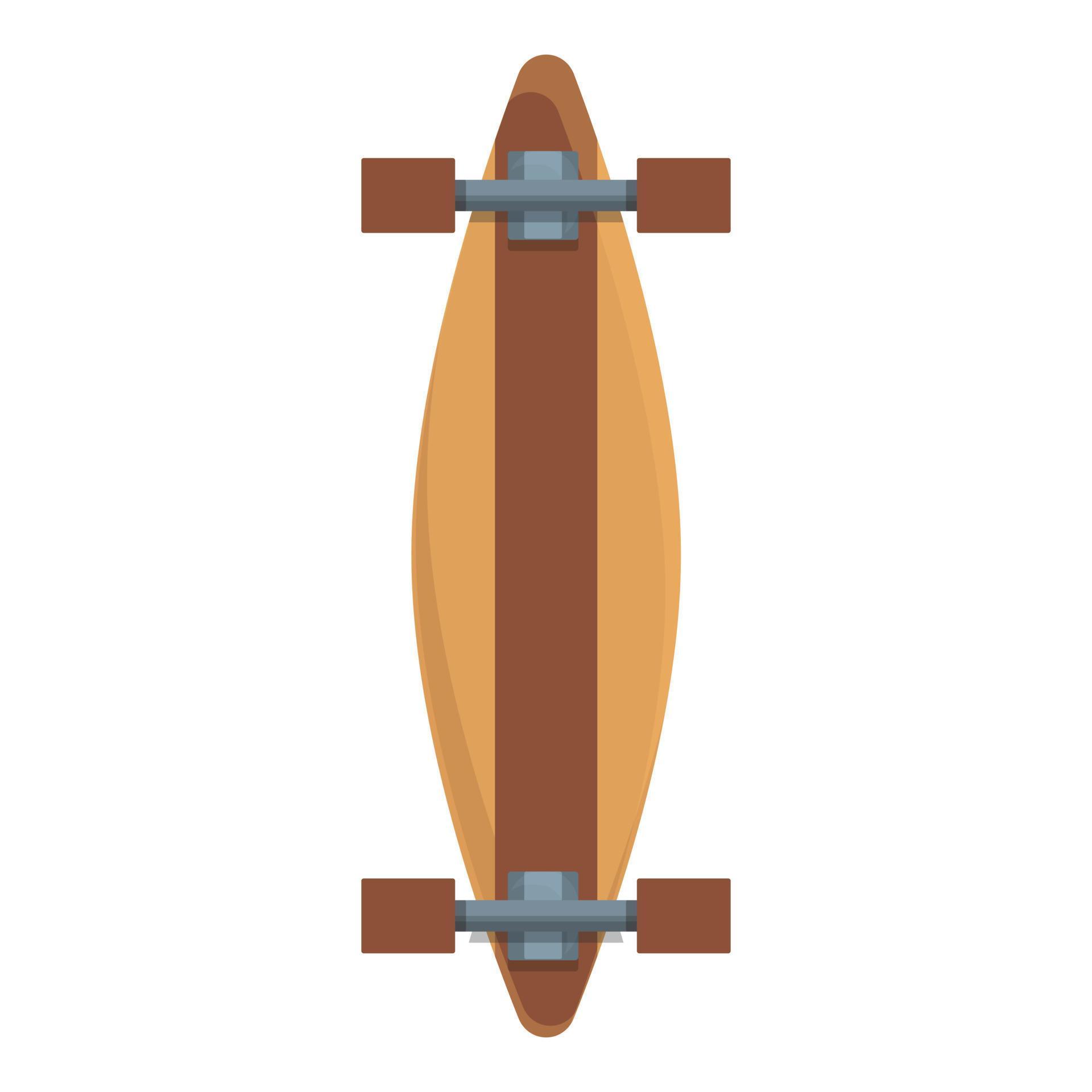 Longboard icon cartoon vector. Skateboard deck 16279379 Vector Art at Vecteezy