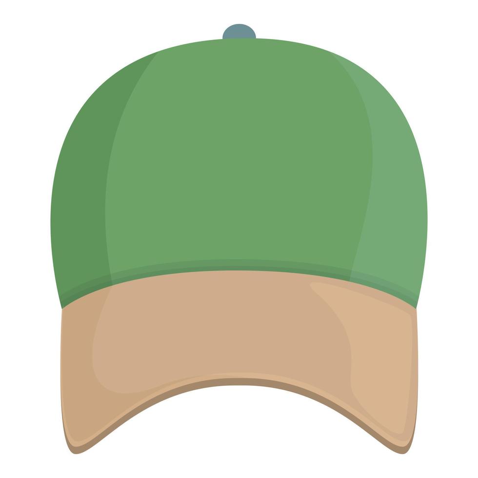 vector de dibujos animados de icono de tapa de doble color. gorra de béisbol