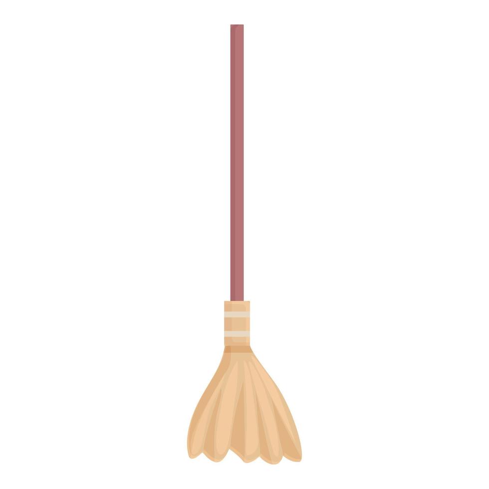 Broom icon cartoon vector. Brush tool vector