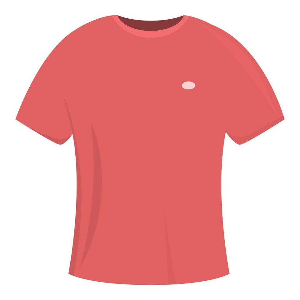 vector de dibujos animados de icono de camiseta de moda roja. tela deportiva