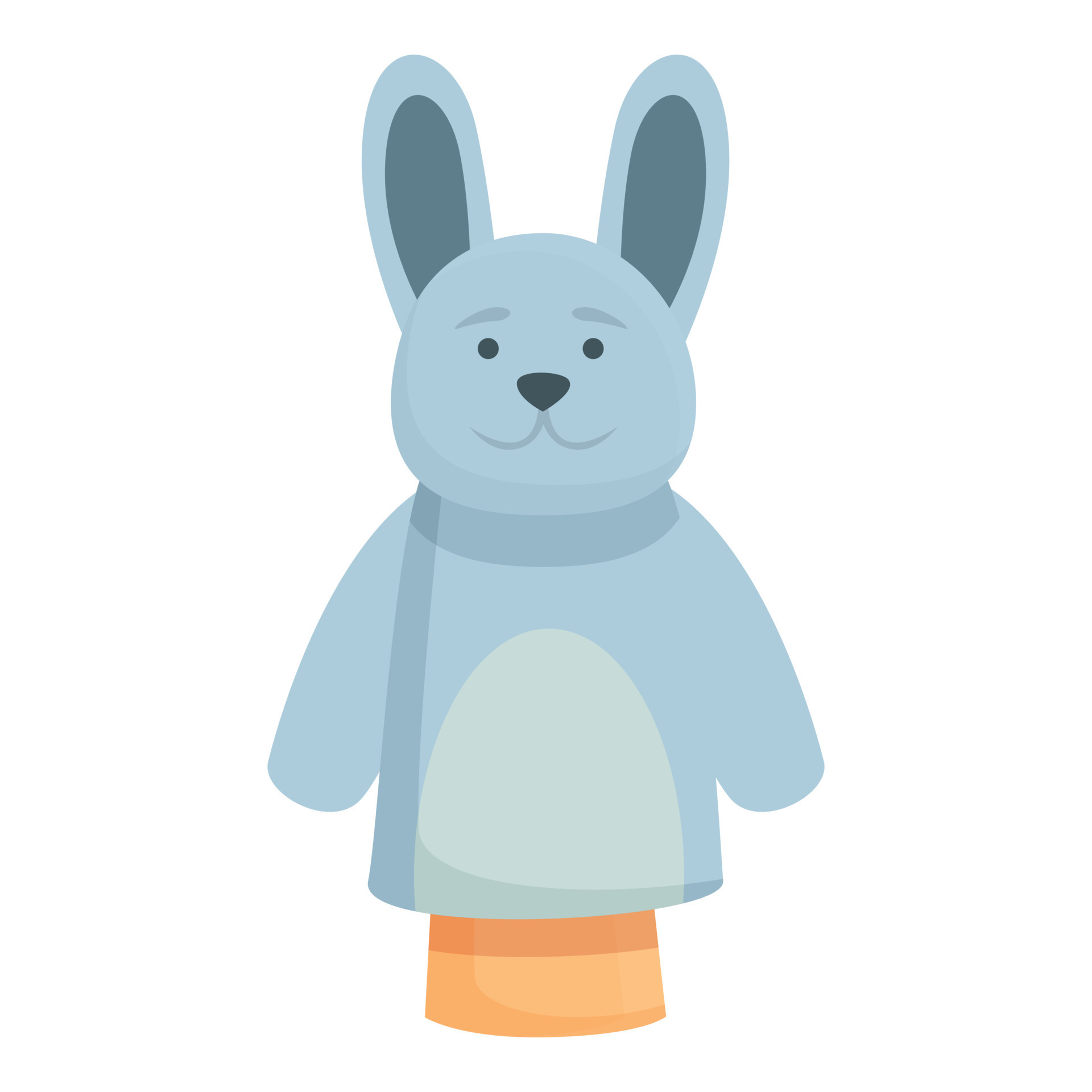 Rabbit doll icon cartoon vector. Puppet show 16279444 Vector Art at