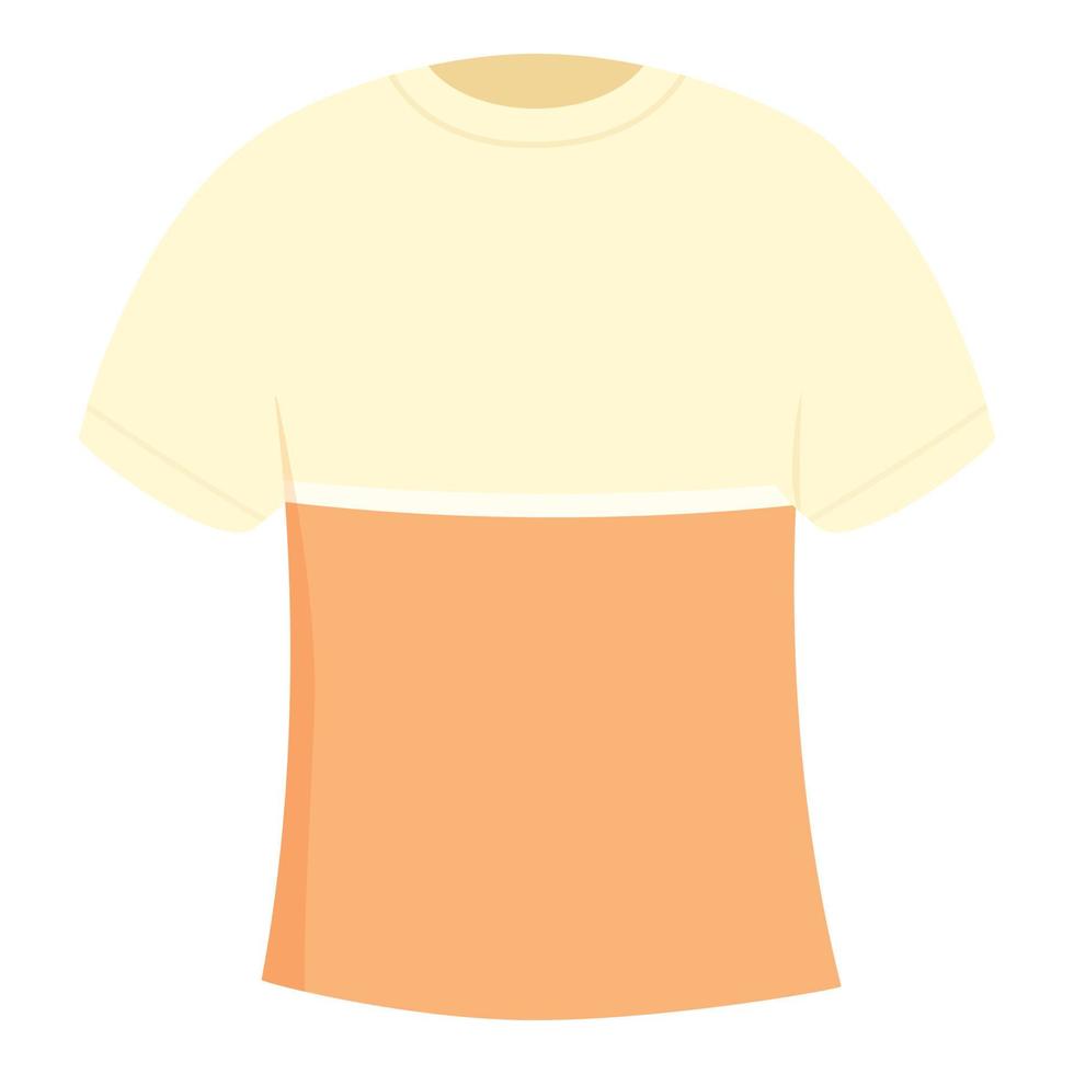 vector de dibujos animados de icono de camiseta de doble color. moda deportiva