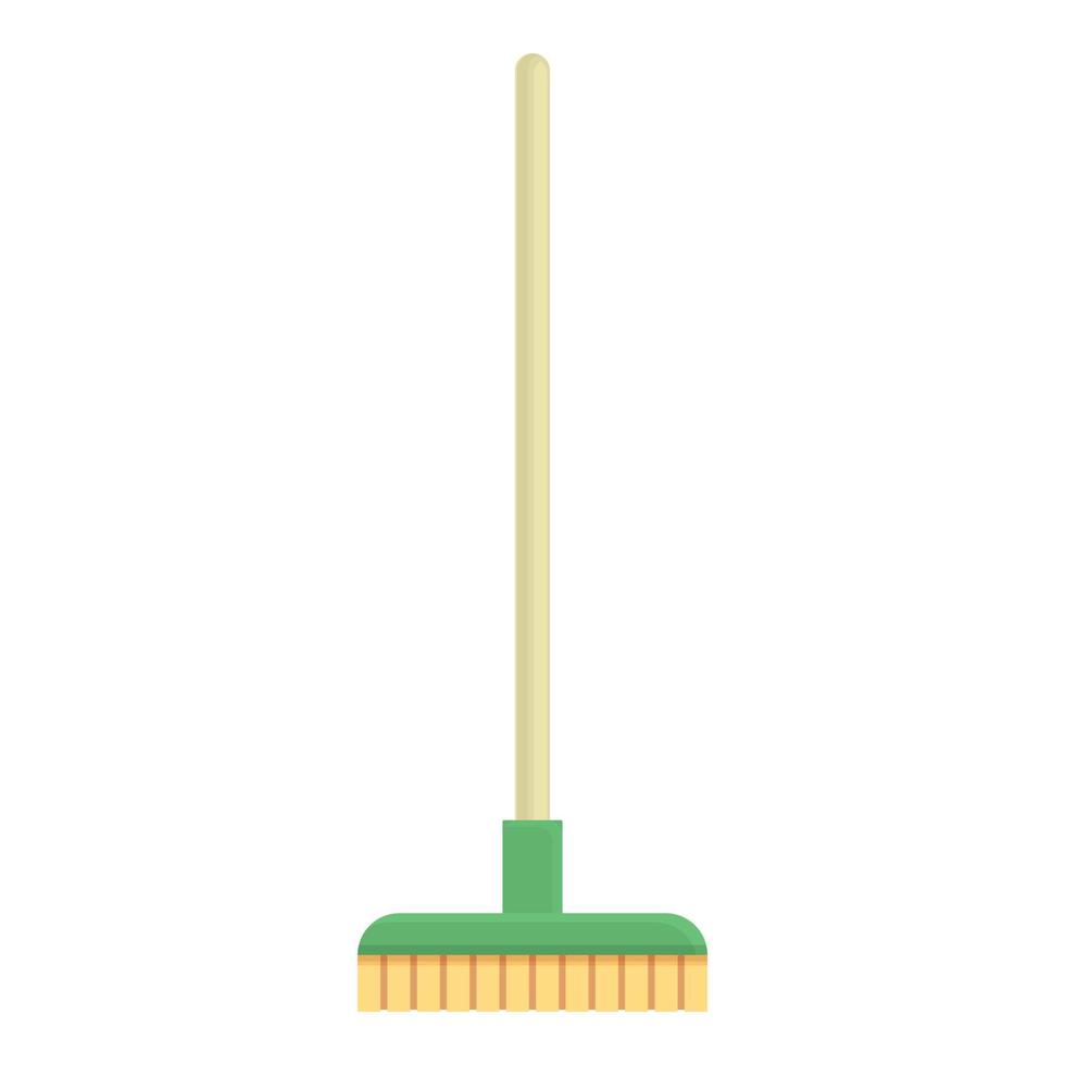 vector de dibujos animados de icono de cepillo de trapeador. herramienta limpia