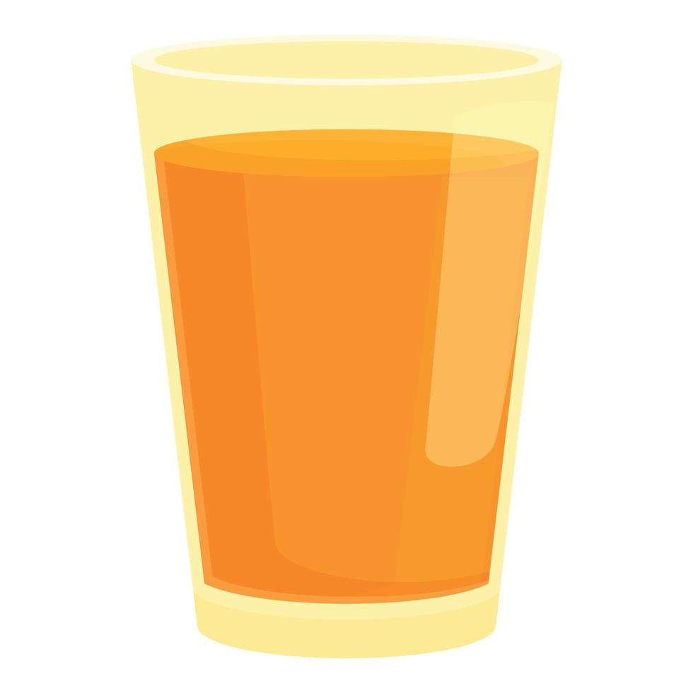 Carrot juice glass icon cartoon vector. Fruit drink vector