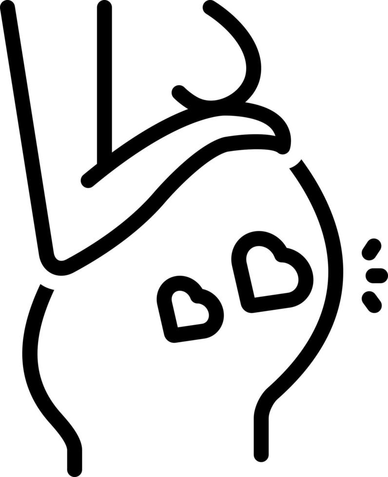 line icon for pregnant vector