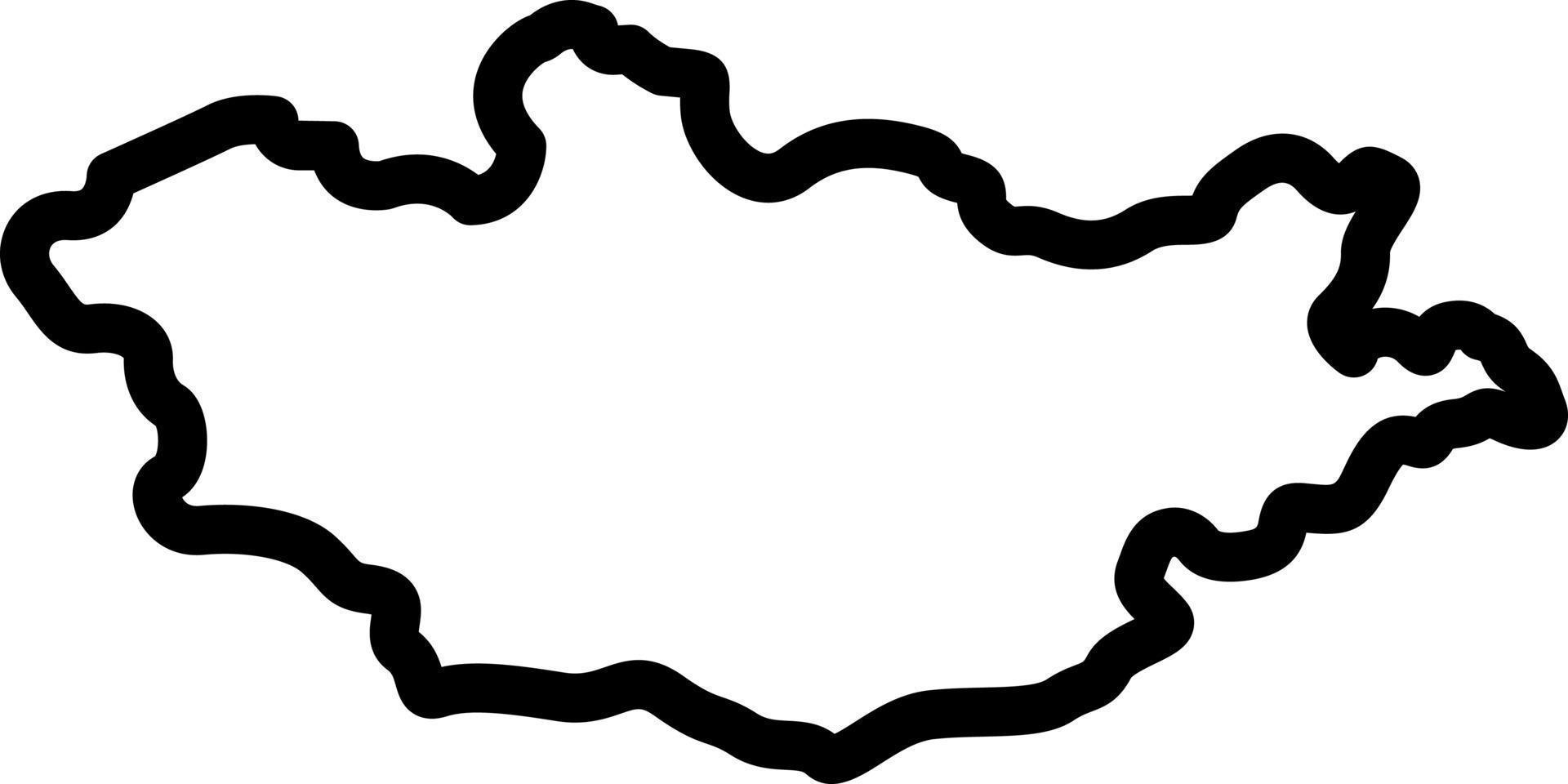 line icon for mongolia vector