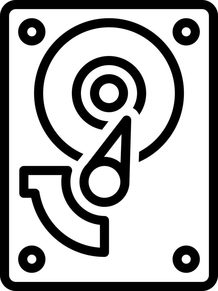 line icon for disks vector