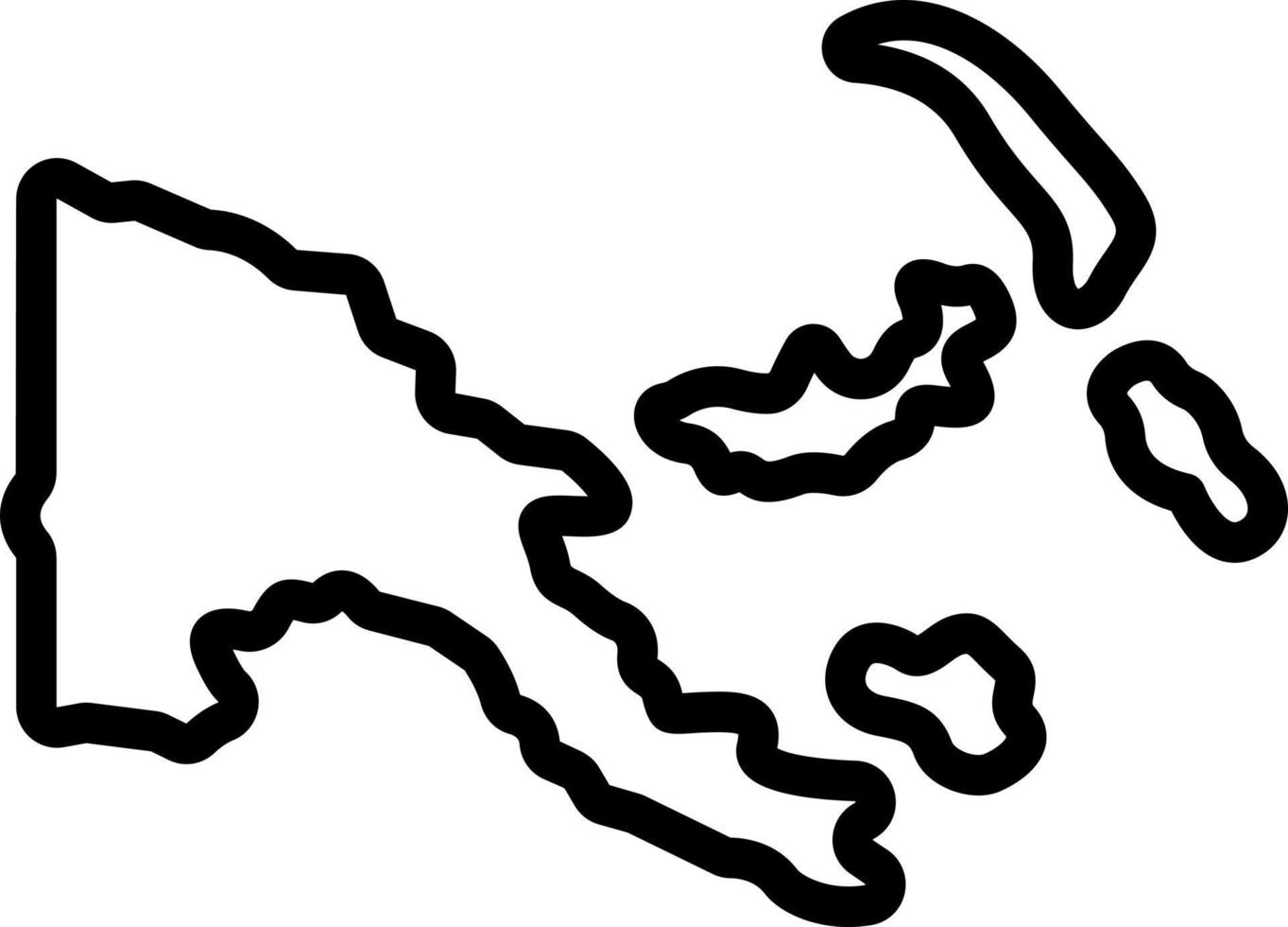 line icon for papua vector