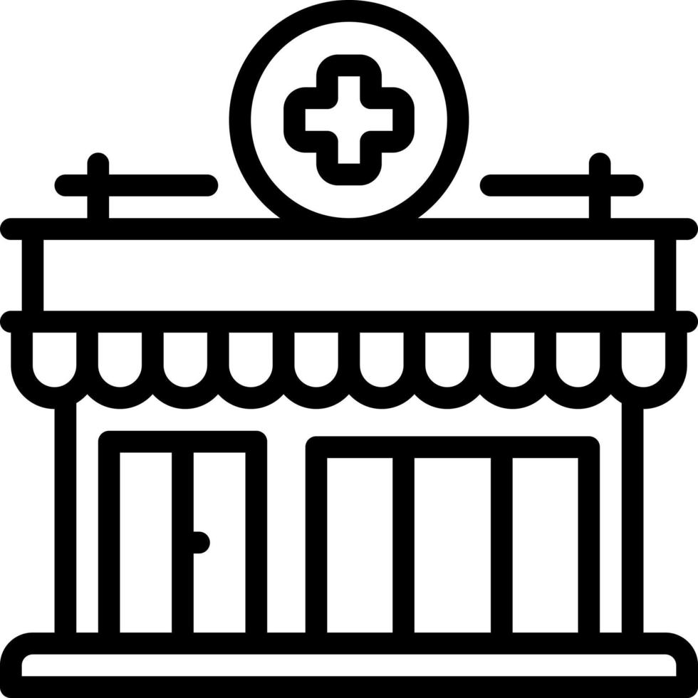 line icon for clinic vector