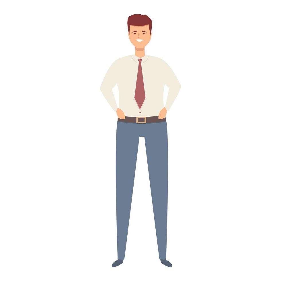 Commercial manager icon cartoon vector. Business office vector