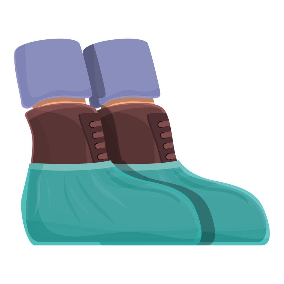 Boot protect icon cartoon vector. Shoe cover 16279703 Vector Art at