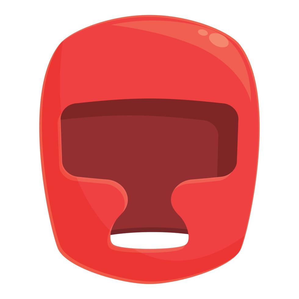 Boxing helmet icon cartoon vector. Sport fighter vector