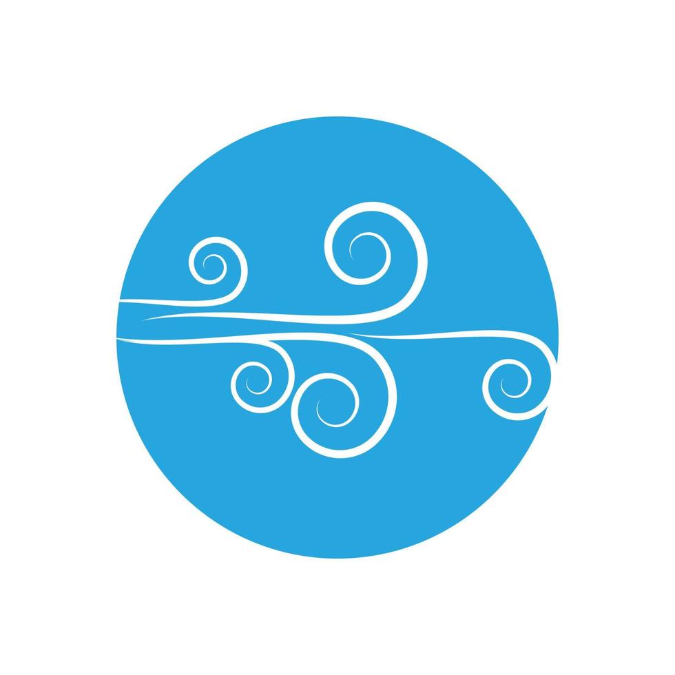 Wind icon isolated logo vector template design