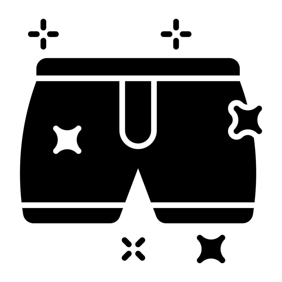 An editable icon of underwear in modern style, beachwear vector