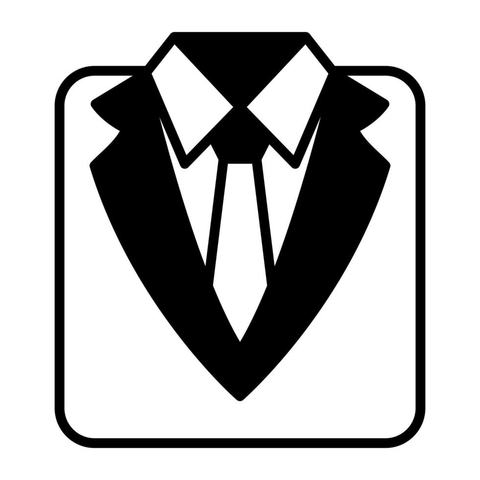 Party suit vector icon in modern style