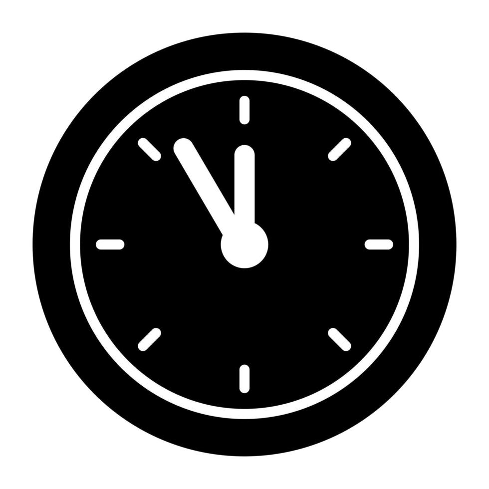 Trendy vector design of wall clock