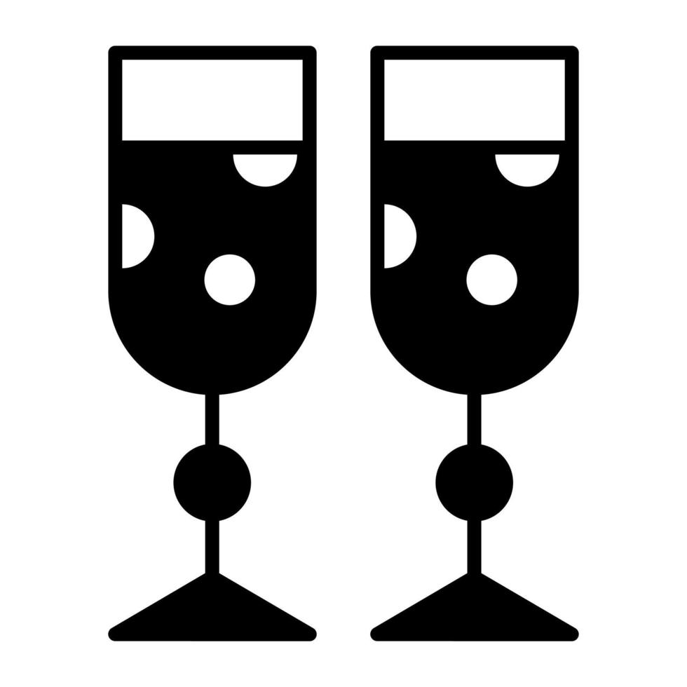 Cheers vector icon on white background