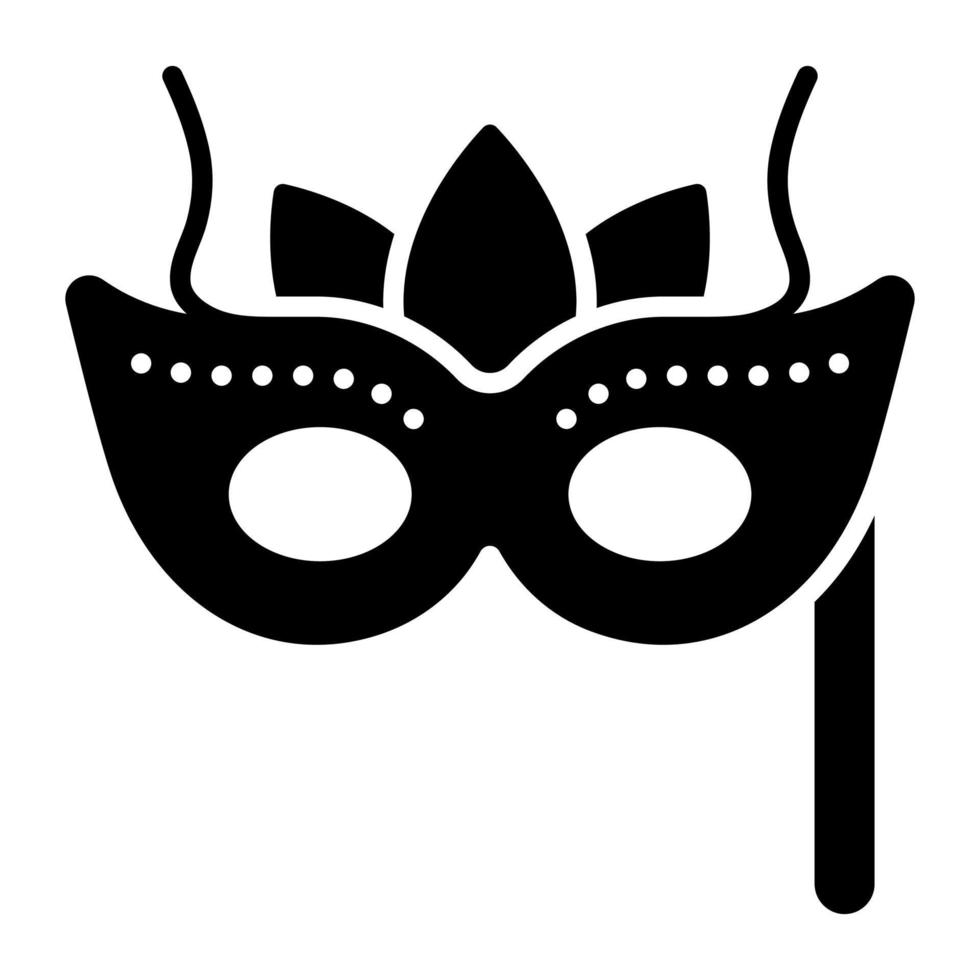 New year party mask, face mask covering eye vector