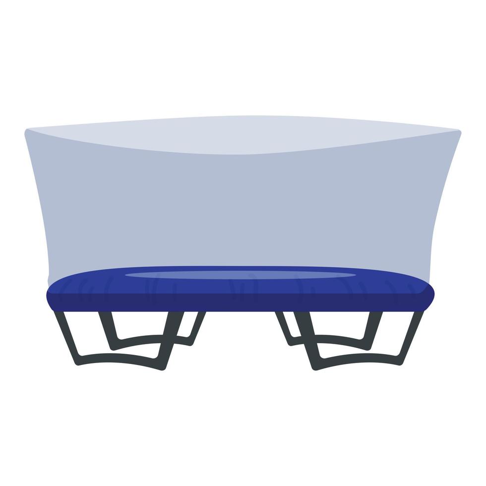 Playground trampoline icon cartoon vector. Elastic jump vector