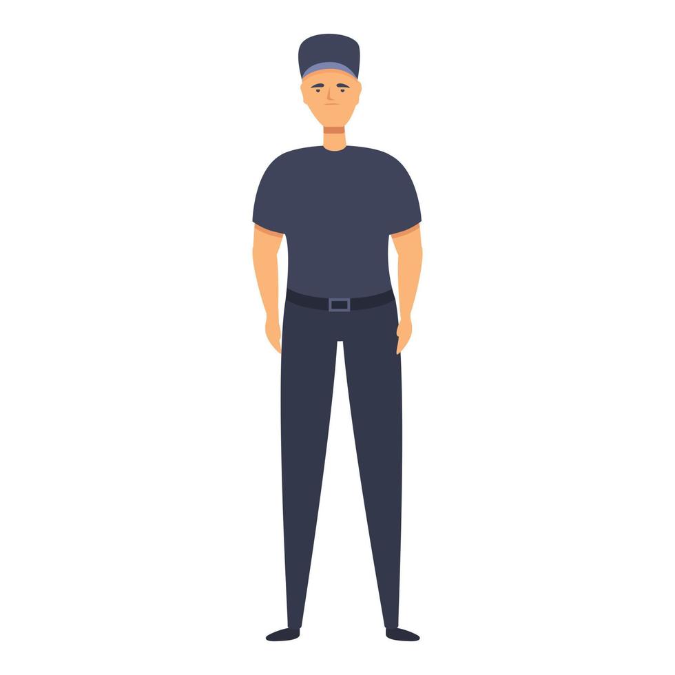Policeman icon cartoon vector. Man officer vector