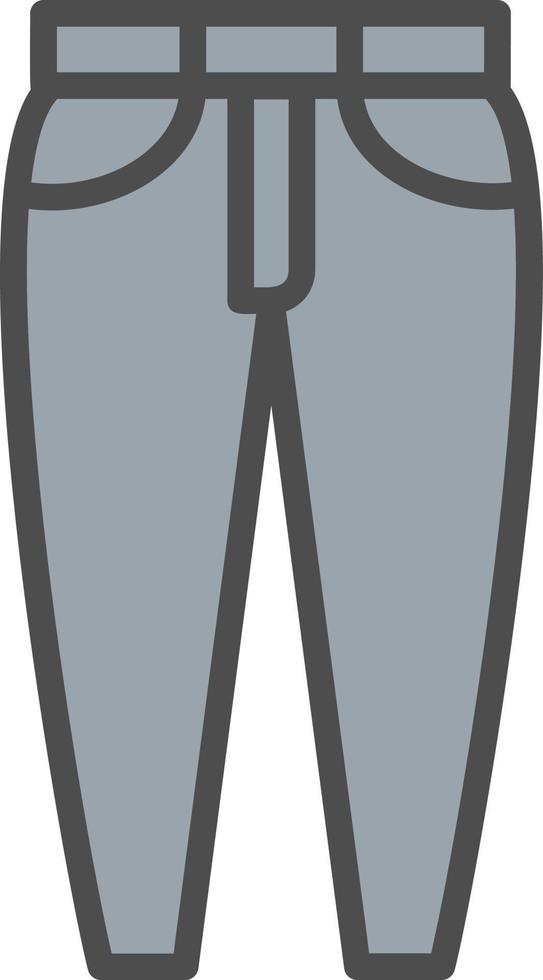 icono de vector de pantalones vaqueros