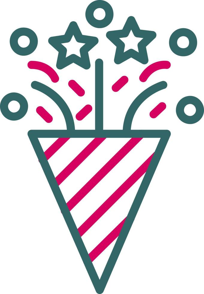 icono de vector de confeti