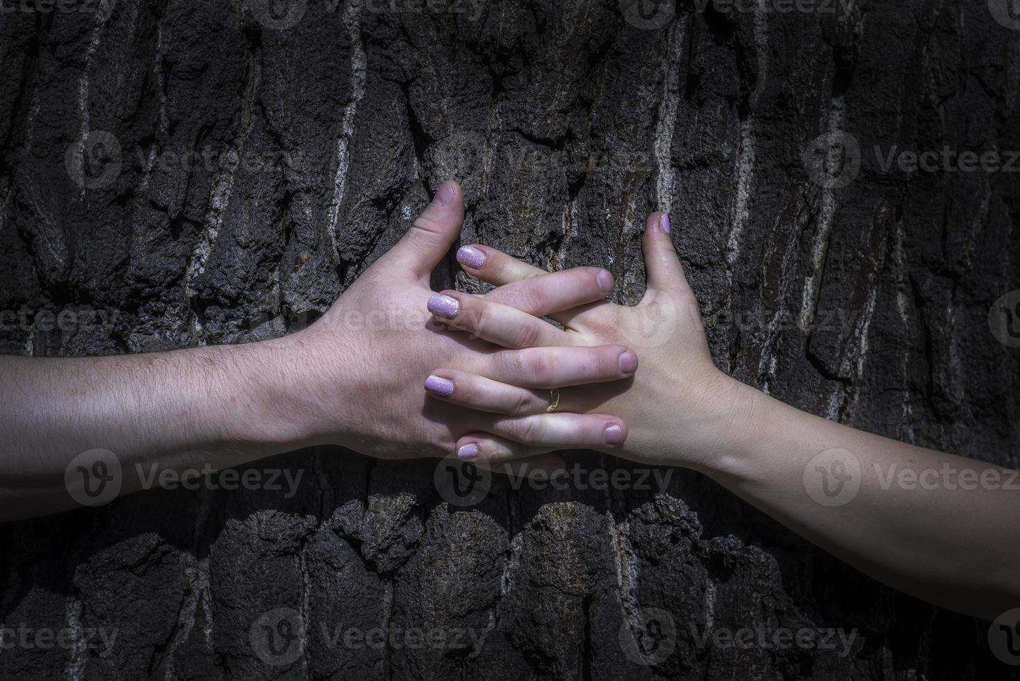 Man and woman hands photo