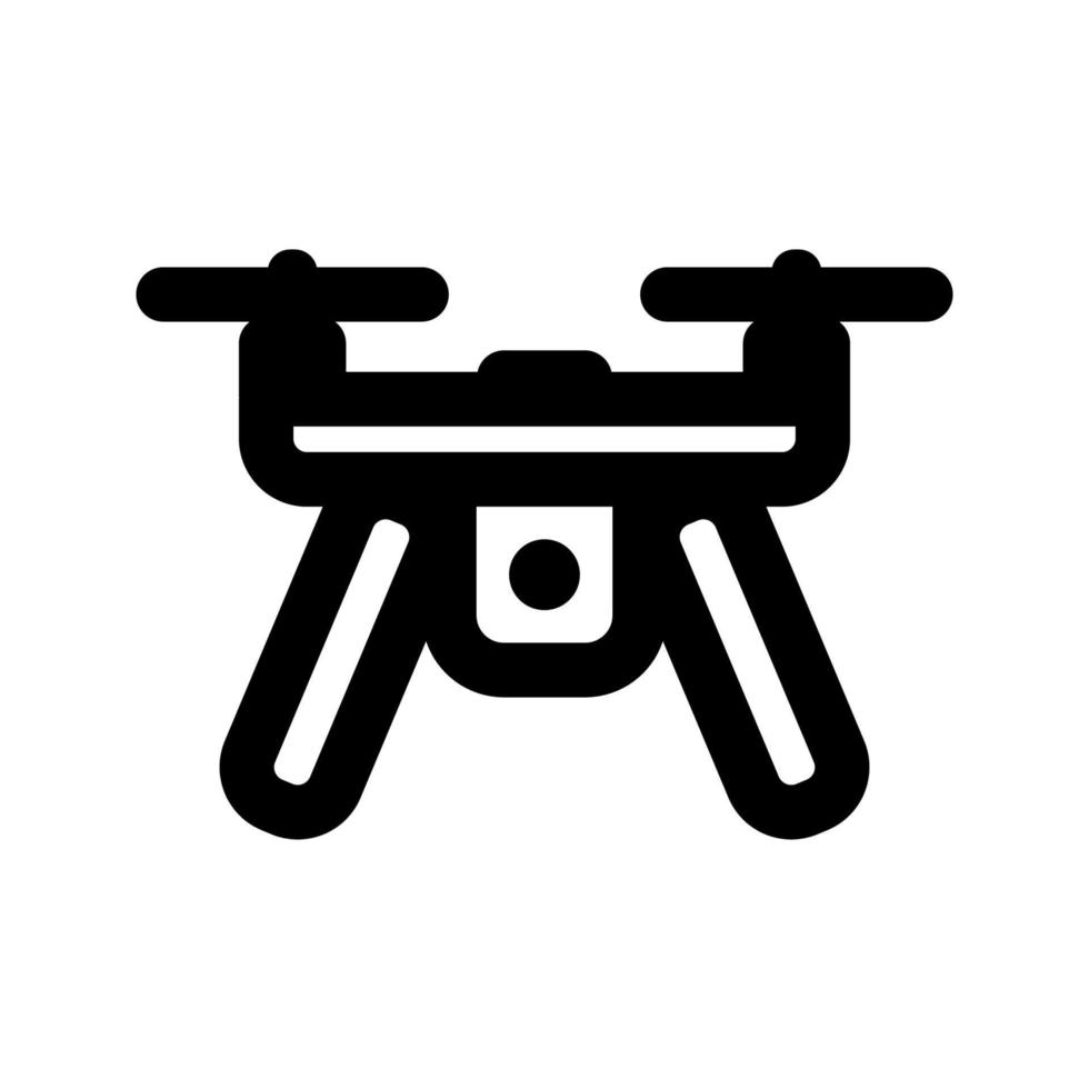 drone icon, outline style, editable vector