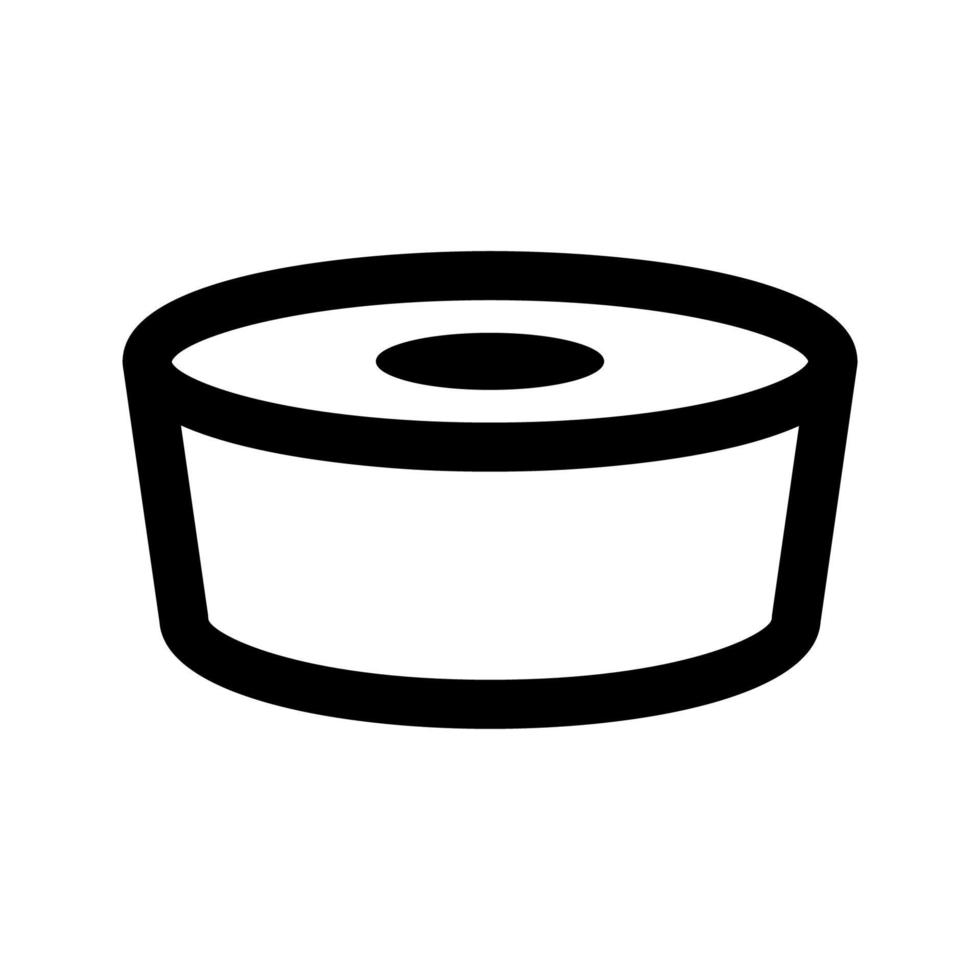 pan icon, outline style, editable vector