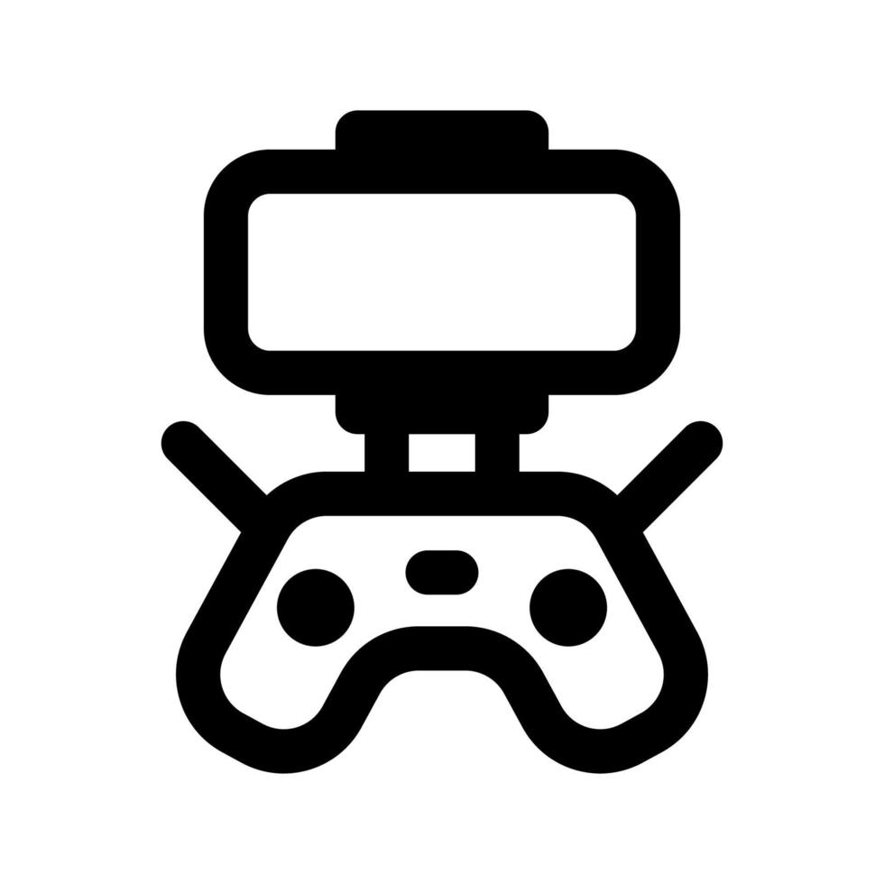 drone remote icon, outline style, editable vector