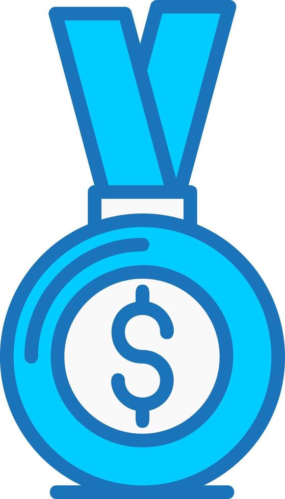 Money Gold Medal Vector Icon