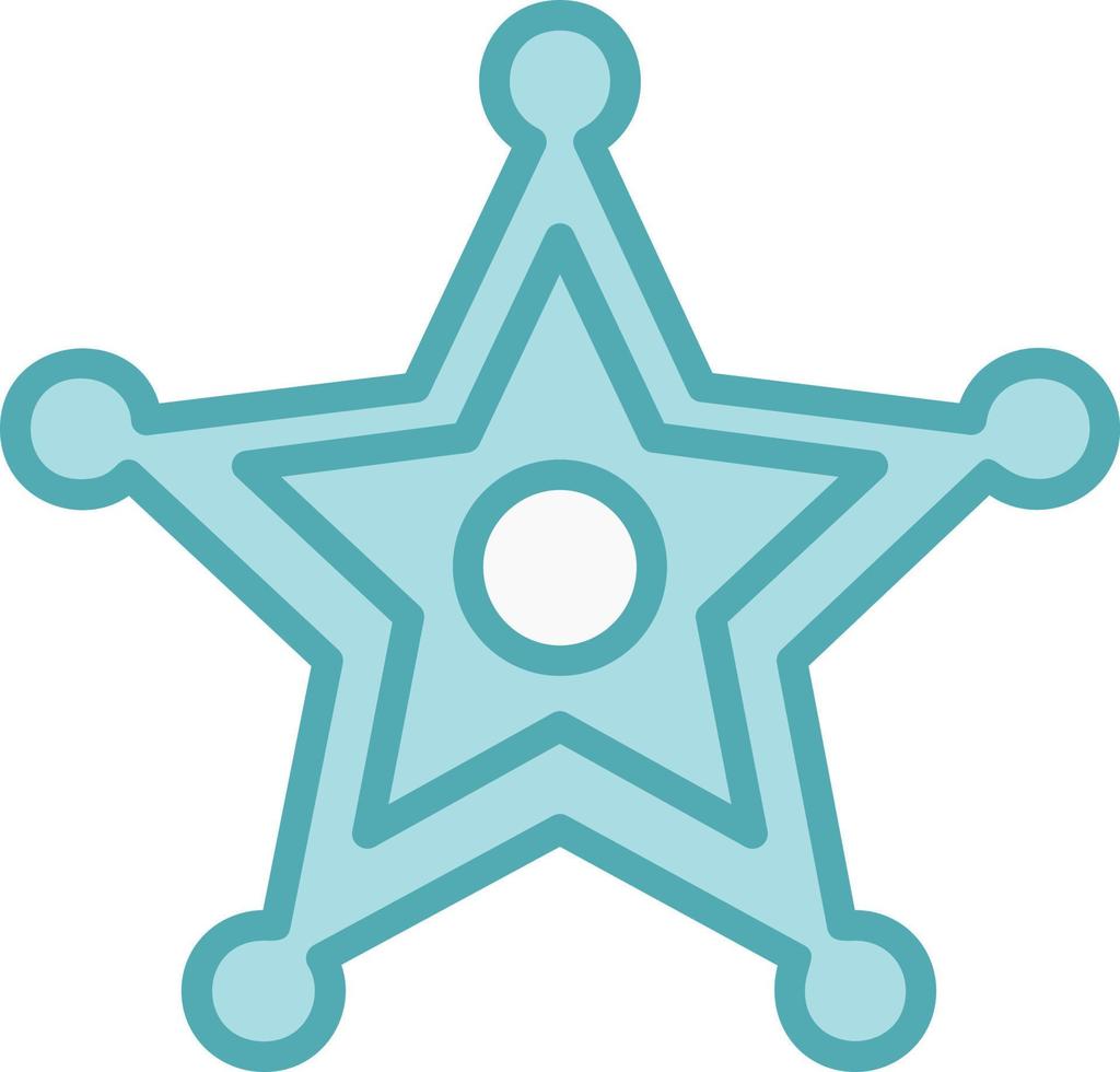 Sheriff Badge Vector Icon