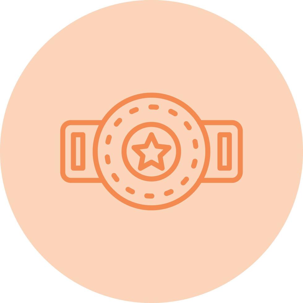 Champion Belt Vector Icon