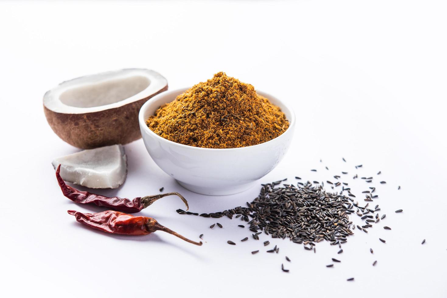 Karal or Karala Chutney A great mix of taste and health, made of Niger seeds. Maharashtrian recipe photo