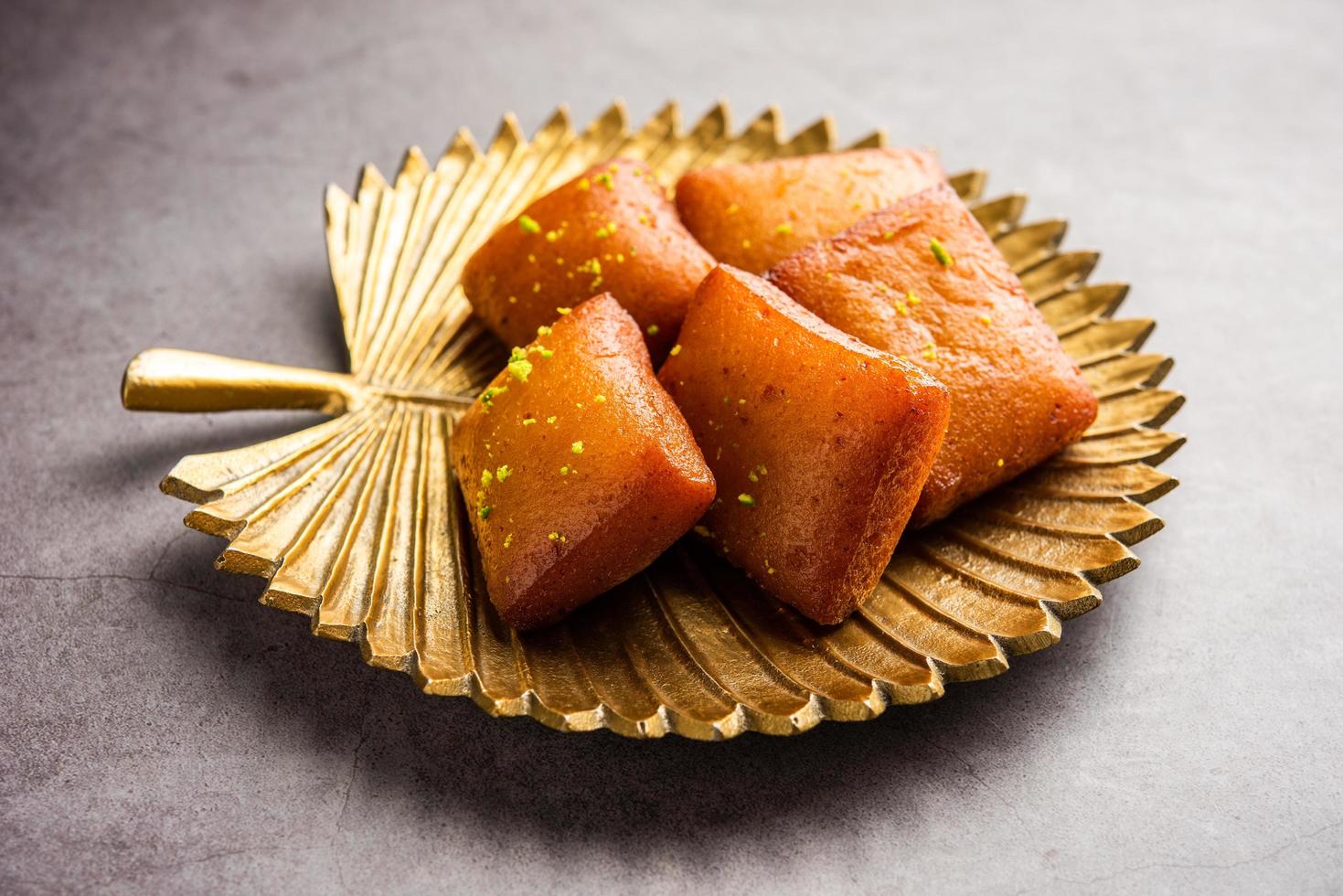 Chitrakoot, chitrakut is Bengali Indian sweet made from Paneer, flour, semolina, khoya, sugar photo