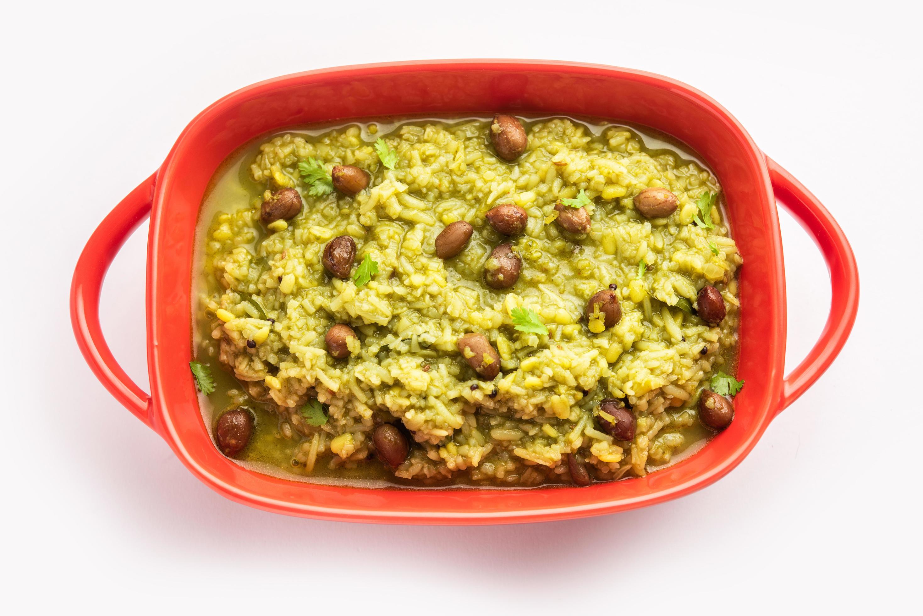 Palak Khichdi Is A One Pot Nutritious Meal Of Mung Lentils And Rice palak-khichdi-is-a-one-pot-nutritious-meal-of-mung-lentils-and-rice