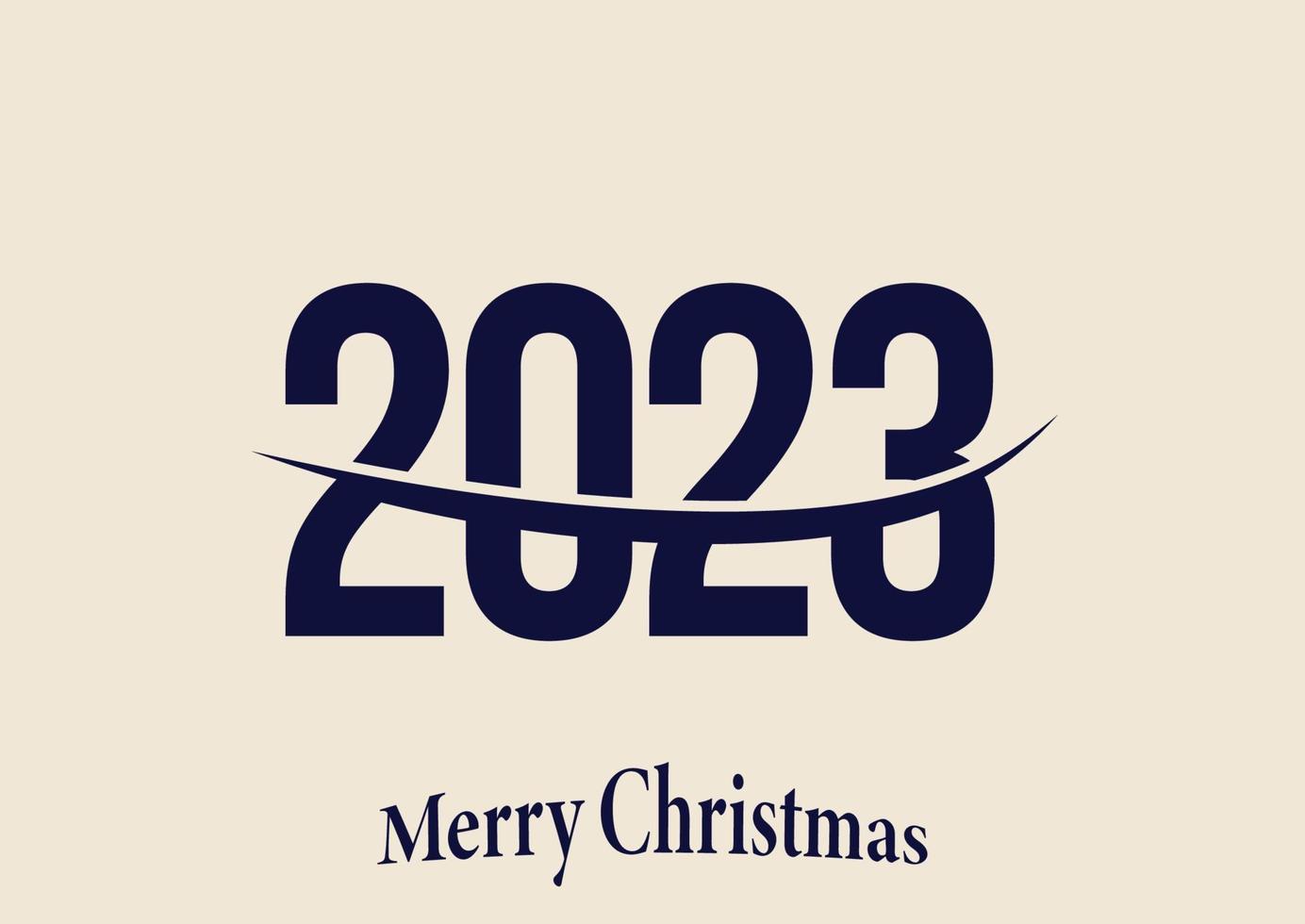 2023 new year text design vector