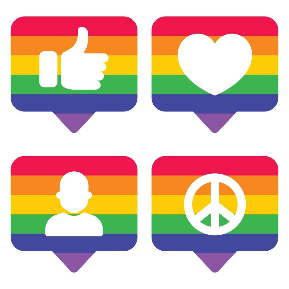 Pride Message Bubbles vector