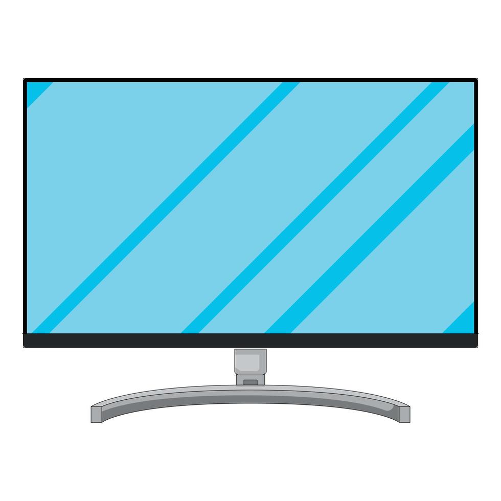 Computer Monitor Cartoon vector