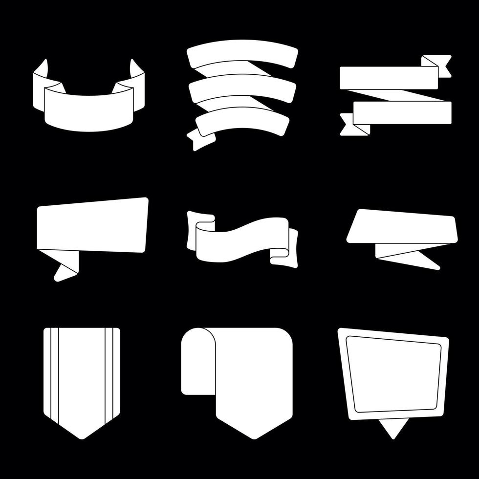 Ribbons And Banners 1 vector