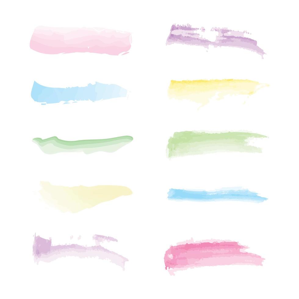 Water Colour Brushes vector