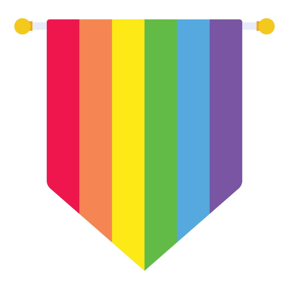 Pride Rainbow Banner vector