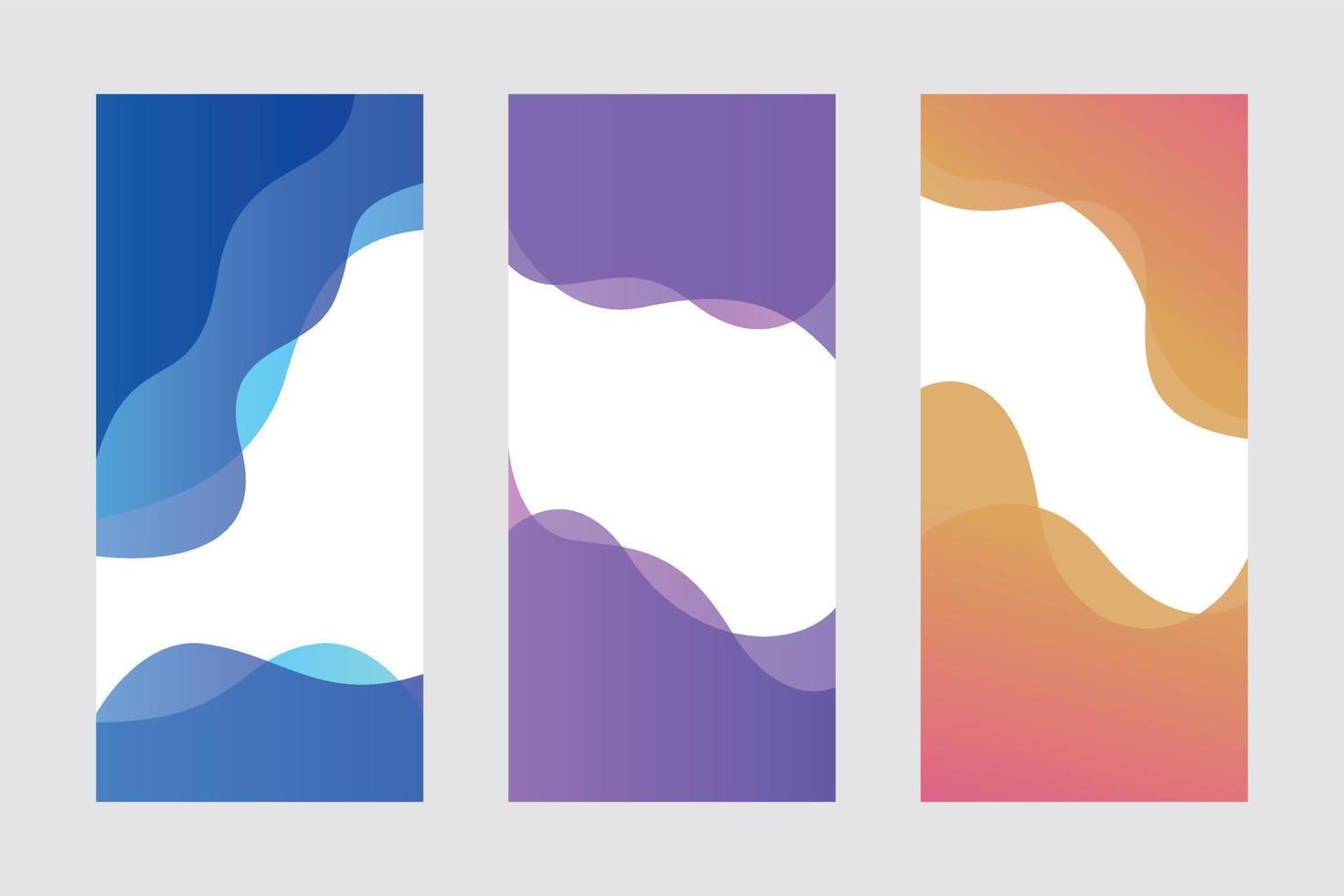 Mobile Abstract Gradient Backgrounds 3 vector