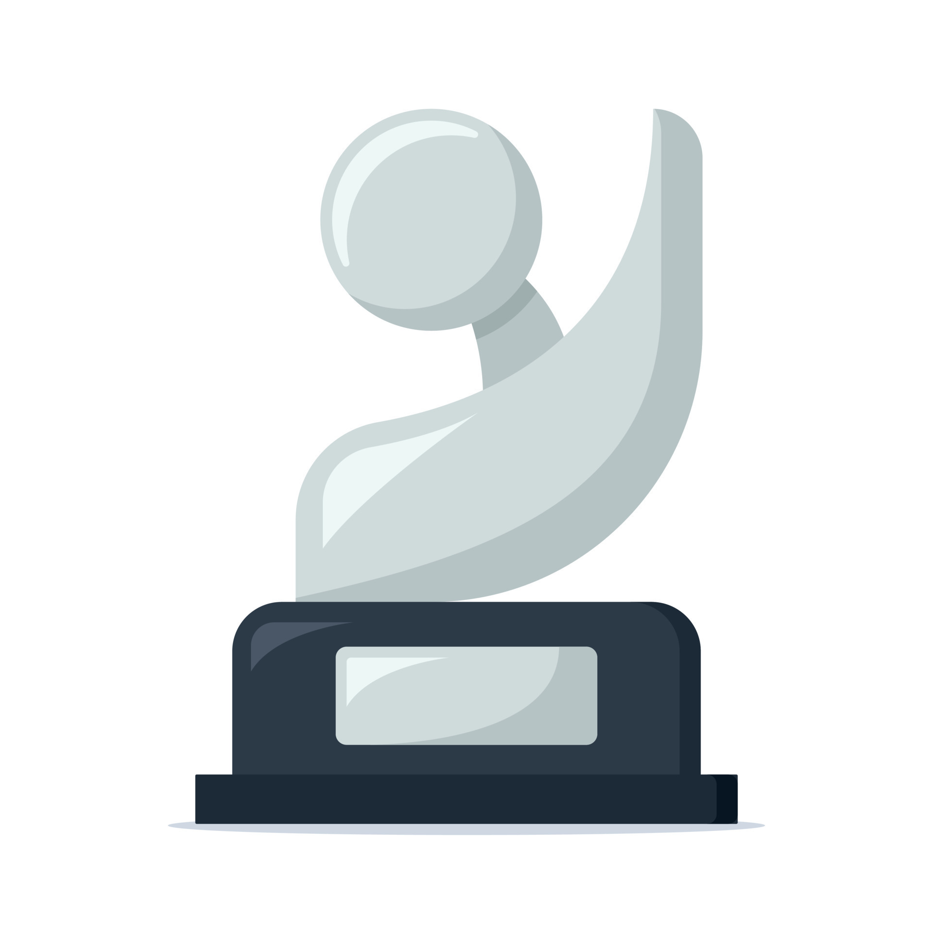 Silver Round Trophy 16283847 Vector Art at Vecteezy